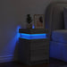 Noptieră cu lumini LED, gri sonoma, 35x39x55 cm - WALTI WALTI