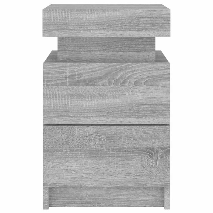 Noptieră cu lumini LED, gri sonoma, 35x39x55 cm - WALTI WALTI