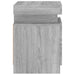 Noptieră cu lumini LED, gri sonoma, 35x39x55 cm - WALTI WALTI
