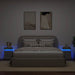 Noptiere cu lumini LED, 2 buc., gri sonoma, 35x39x55 cm - WALTI WALTI