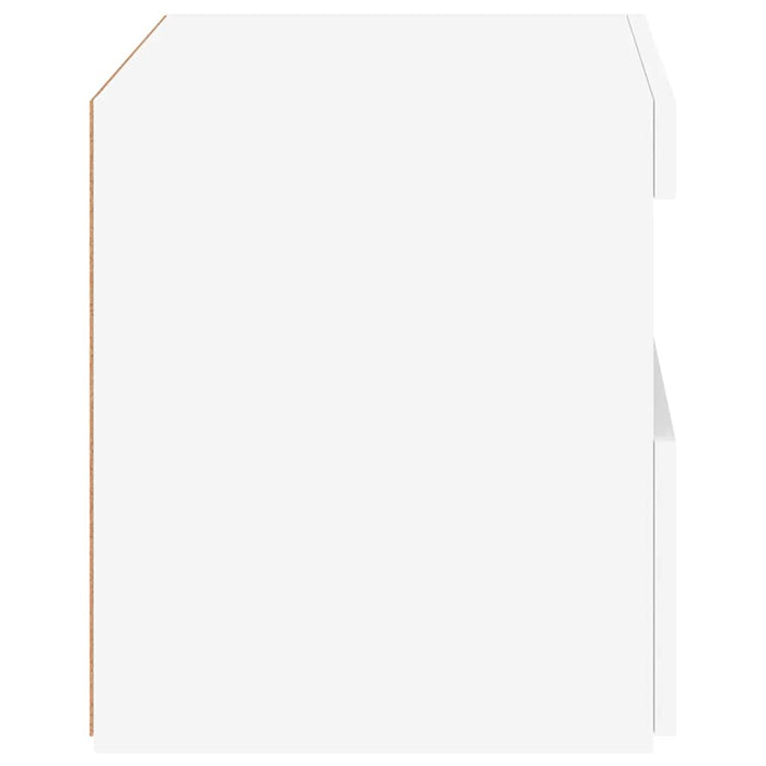 Noptieră cu lumini LED, alb, 50x40x45 cm - WALTI WALTI