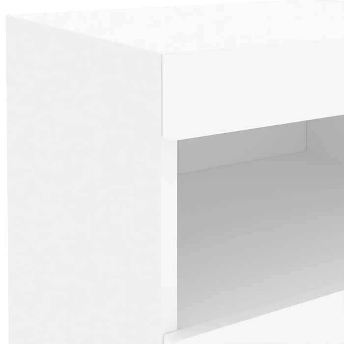 Noptieră cu lumini LED, alb, 50x40x45 cm - WALTI WALTI
