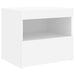 Noptiere cu lumini LED, 2 buc., alb, 50x40x45 cm - WALTI WALTI