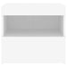 Noptiere cu lumini LED, 2 buc., alb, 50x40x45 cm - WALTI WALTI