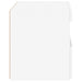 Noptiere cu lumini LED, 2 buc., alb, 50x40x45 cm - WALTI WALTI
