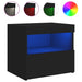 Noptieră cu lumini LED, negru, 50x40x45 cm - WALTI WALTI