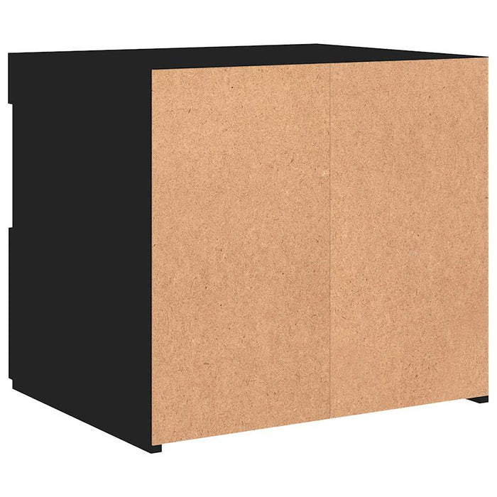 Noptieră cu lumini LED, negru, 50x40x45 cm - WALTI WALTI
