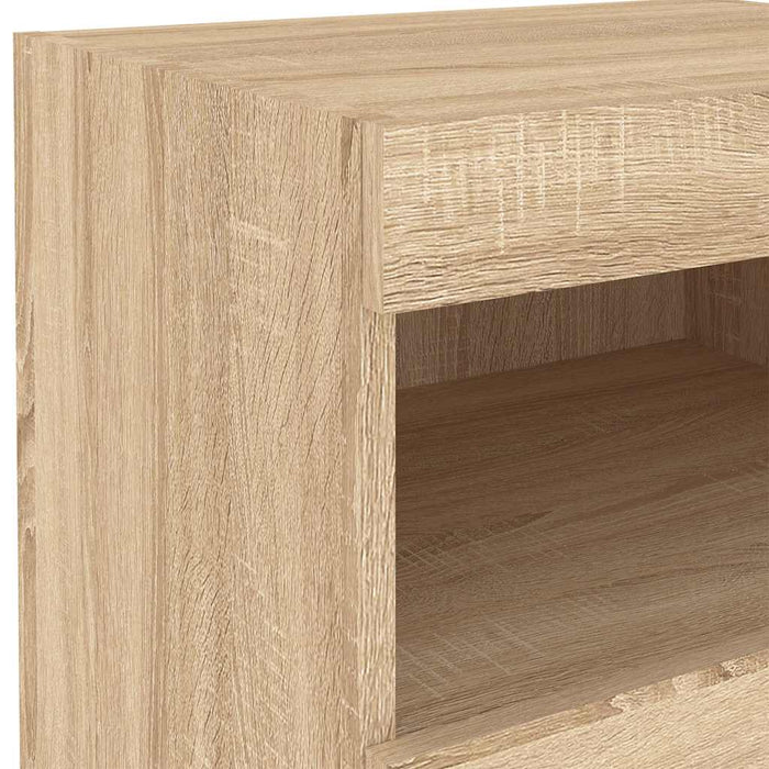 Noptieră cu lumini LED, stejar sonoma, 50x40x45 cm - WALTI WALTI