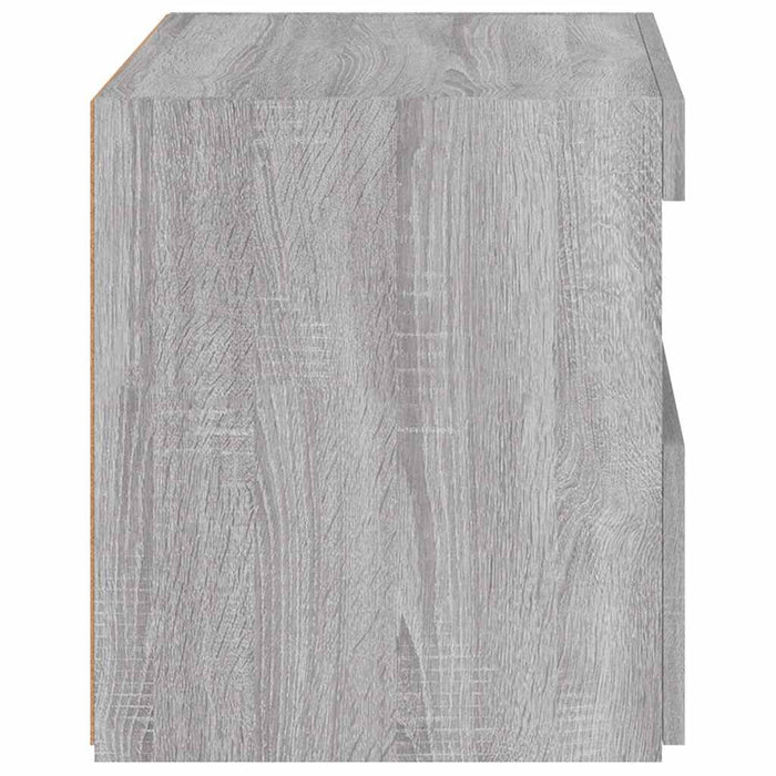 Noptieră cu lumini LED, gri sonoma, 50x40x45 cm - WALTI WALTI