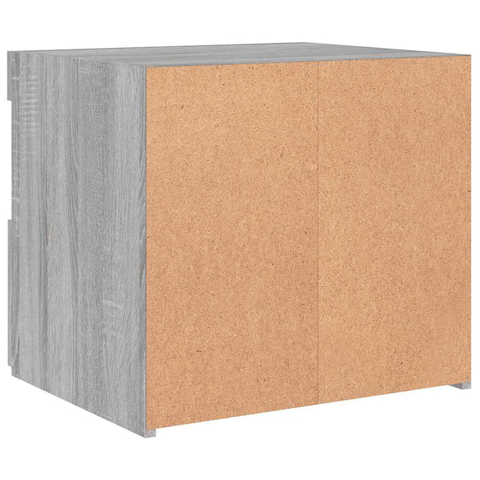 Noptieră cu lumini LED, gri sonoma, 50x40x45 cm - WALTI WALTI