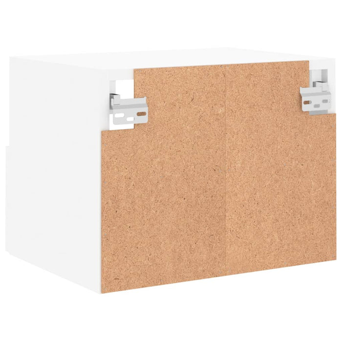 Comodă TV de perete, alb, 40x30x30 cm, lemn prelucrat WALTI