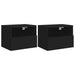 Comode TV de perete, 2 buc., negru, 40x30x30 cm, lemn prelucrat - WALTI WALTI