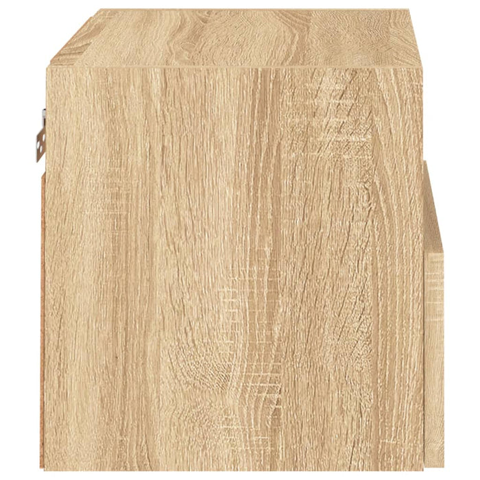 Comode TV de perete, 2 buc., stejar sonoma, 40x30x30 cm, lemn WALTI