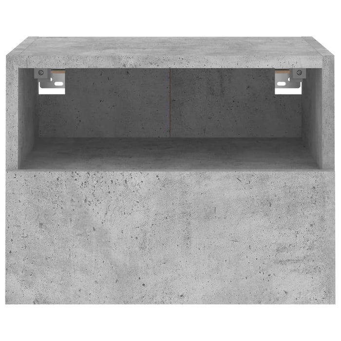 Comodă TV de perete, gri beton, 40x30x30 cm, lemn prelucrat WALTI