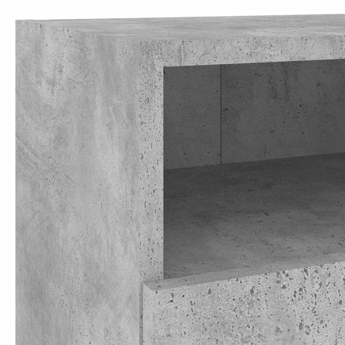 Comodă TV de perete, gri beton, 40x30x30 cm, lemn prelucrat WALTI