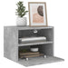 Comode TV de perete, 2 buc., gri beton, 40x30x30 cm, lemn - WALTI WALTI