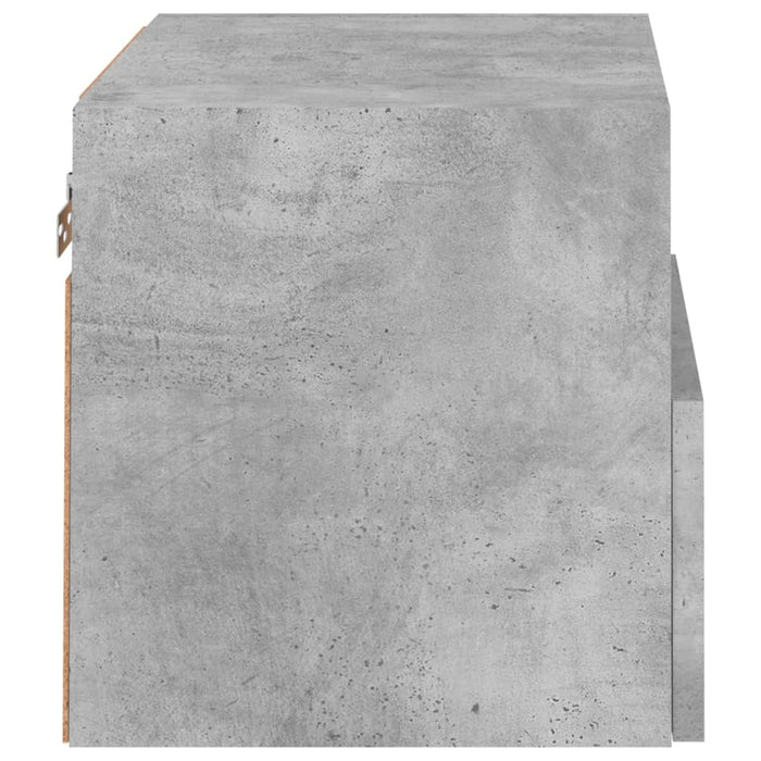 Comode TV de perete, 2 buc., gri beton, 40x30x30 cm, lemn - WALTI WALTI