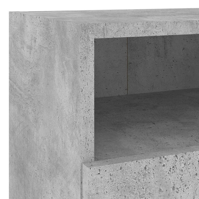 Comode TV de perete, 2 buc., gri beton, 40x30x30 cm, lemn - WALTI WALTI