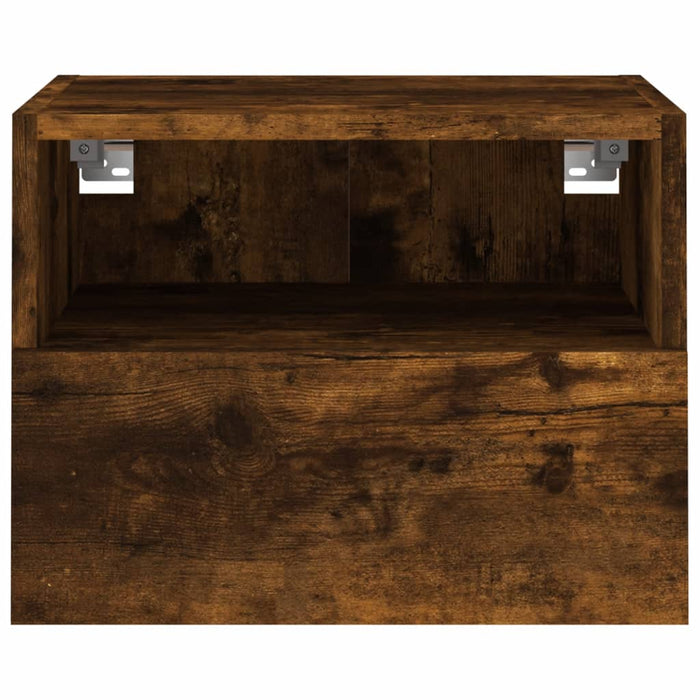 Comodă TV de perete stejar fumuriu 40x30x30 cm lemn prelucrat WALTI