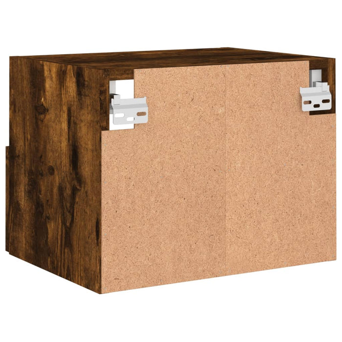 Comodă TV de perete stejar fumuriu 40x30x30 cm lemn prelucrat WALTI