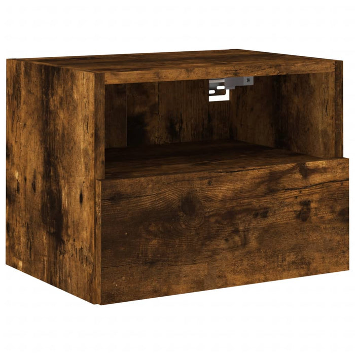 Comodă TV de perete stejar fumuriu 40x30x30 cm lemn prelucrat - WALTI WALTI