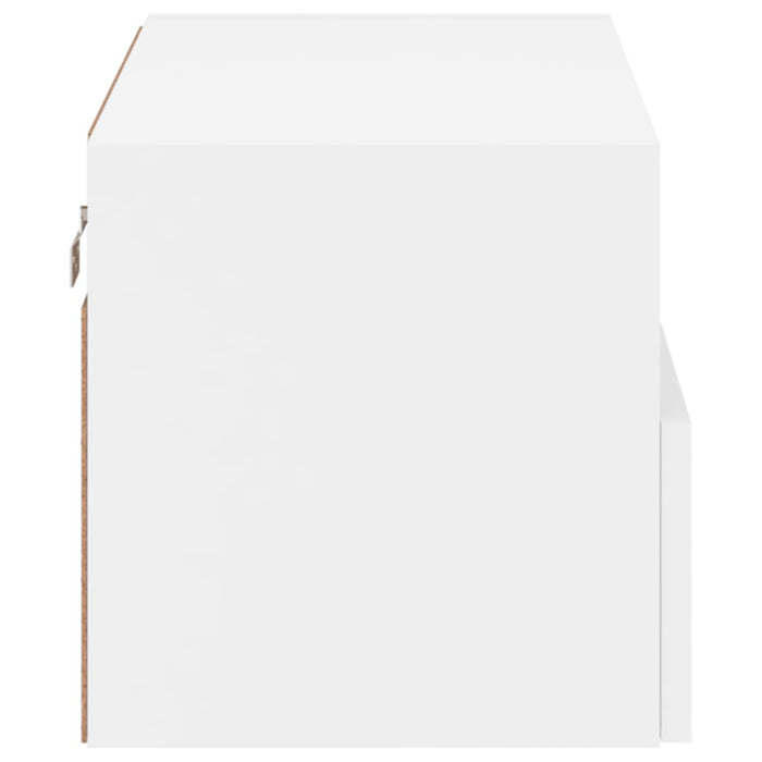Comodă TV de perete, alb, 60x30x30 cm, lemn prelucrat - WALTI WALTI