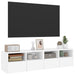 Dulap TV de perete, 2 buc, alb, 60x30x30 cm, lemn prelucrat - WALTI WALTI