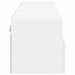 Dulap TV de perete, 2 buc, alb, 60x30x30 cm, lemn prelucrat - WALTI WALTI