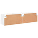 Dulap TV de perete, 2 buc, alb, 60x30x30 cm, lemn prelucrat - WALTI WALTI
