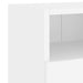 Dulap TV de perete, 2 buc, alb, 60x30x30 cm, lemn prelucrat - WALTI WALTI