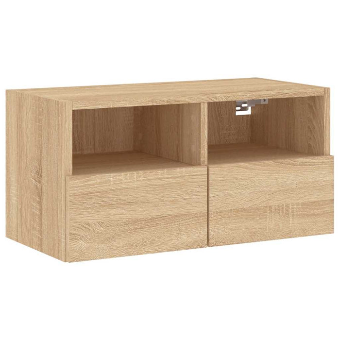 Comodă TV de perete, stejar sonoma, 60x30x30 cm, lemn prelucrat - WALTI WALTI