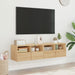 Comode TV de perete, 2 buc., stejar sonoma, 60x30x30 cm, lemn - WALTI WALTI