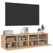 Comode TV de perete, 2 buc., stejar sonoma, 60x30x30 cm, lemn - WALTI WALTI