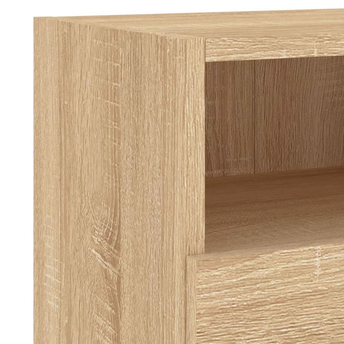 Comode TV de perete, 2 buc., stejar sonoma, 60x30x30 cm, lemn - WALTI WALTI