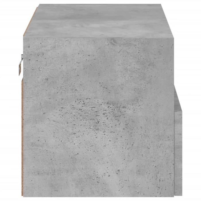 Comodă TV de perete, gri beton, 60x30x30 cm, lemn prelucrat - WALTI WALTI