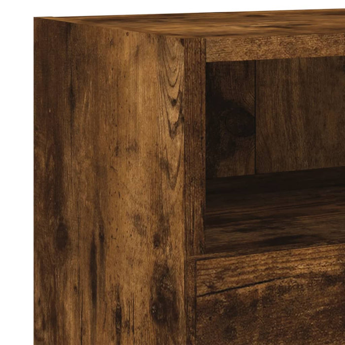 Comodă TV de perete stejar fumuriu 60x30x30 cm lemn prelucrat - WALTI WALTI