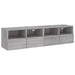 Comode TV de perete, 2 buc., gri sonoma, 60x30x30 cm, lemn - WALTI WALTI