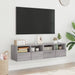 Comode TV de perete, 2 buc., gri sonoma, 60x30x30 cm, lemn - WALTI WALTI