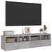 Comode TV de perete, 2 buc., gri sonoma, 60x30x30 cm, lemn - WALTI WALTI