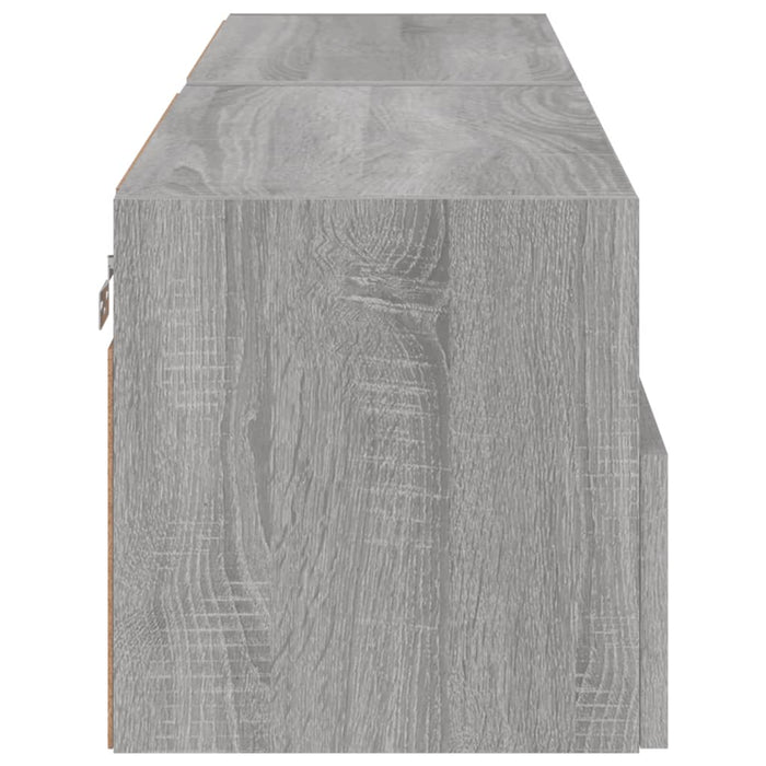 Comode TV de perete, 2 buc., gri sonoma, 60x30x30 cm, lemn - WALTI WALTI