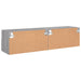 Comode TV de perete, 2 buc., gri sonoma, 60x30x30 cm, lemn - WALTI WALTI