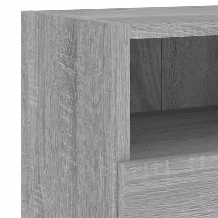 Comode TV de perete, 2 buc., gri sonoma, 60x30x30 cm, lemn - WALTI WALTI