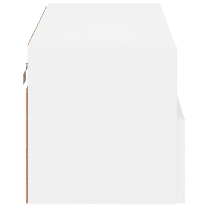 Comode TV de perete, alb, 80x30x30 cm, lemn prelucrat - WALTI WALTI