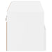 Comode TV de perete, alb, 80x30x30 cm, lemn prelucrat - WALTI WALTI