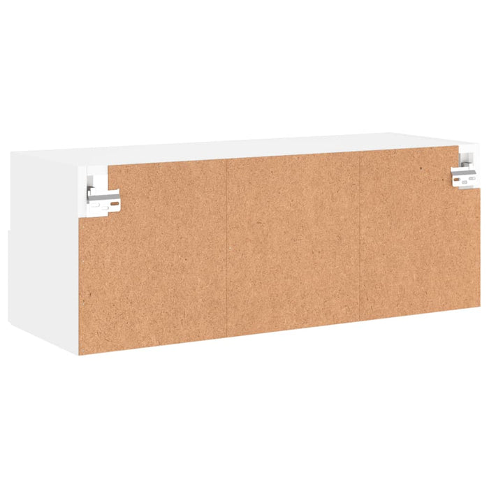 Comode TV de perete, alb, 80x30x30 cm, lemn prelucrat - WALTI WALTI