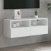 Comode TV de perete, alb, 80x30x30 cm, lemn prelucrat - WALTI WALTI