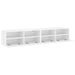 Comode TV de perete, 2 buc., alb, 80x30x30 cm, lemn prelucrat - WALTI WALTI