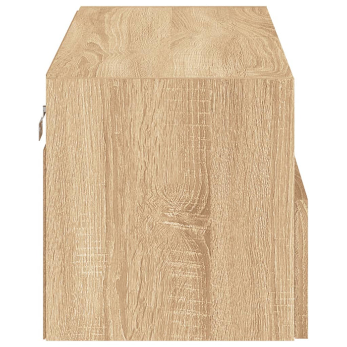 Comode TV de perete, stejar sonoma, 80x30x30 cm, lemn prelucrat - WALTI WALTI