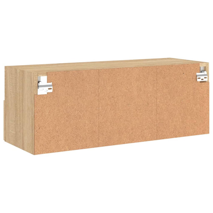 Comode TV de perete, stejar sonoma, 80x30x30 cm, lemn prelucrat - WALTI WALTI