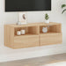 Comode TV de perete, stejar sonoma, 80x30x30 cm, lemn prelucrat - WALTI WALTI